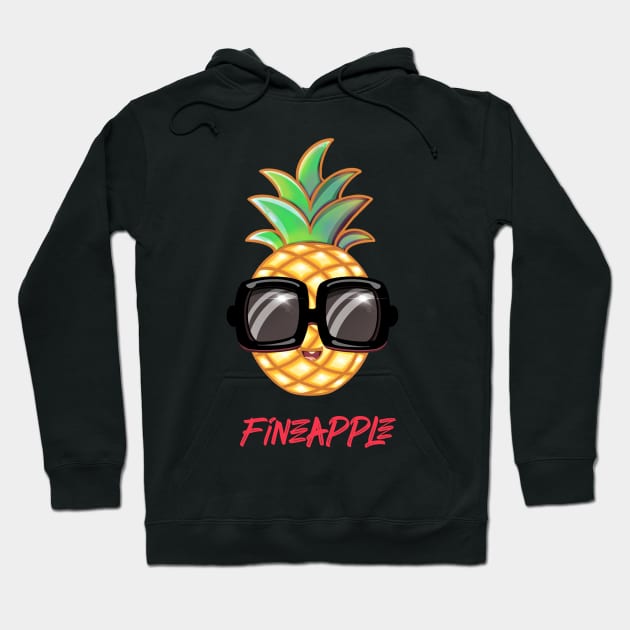 Fineapple Pineapple Hoodie by Purple Canvas Studio